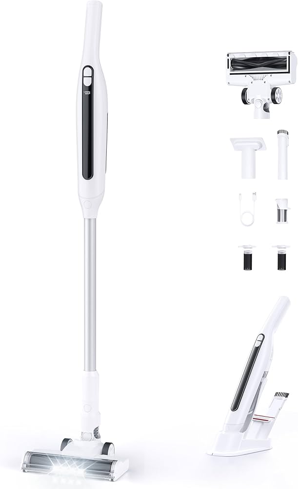 Amazon | 掃除機 コードレス 【2025新登場】55KPa超強力吸引&自立式