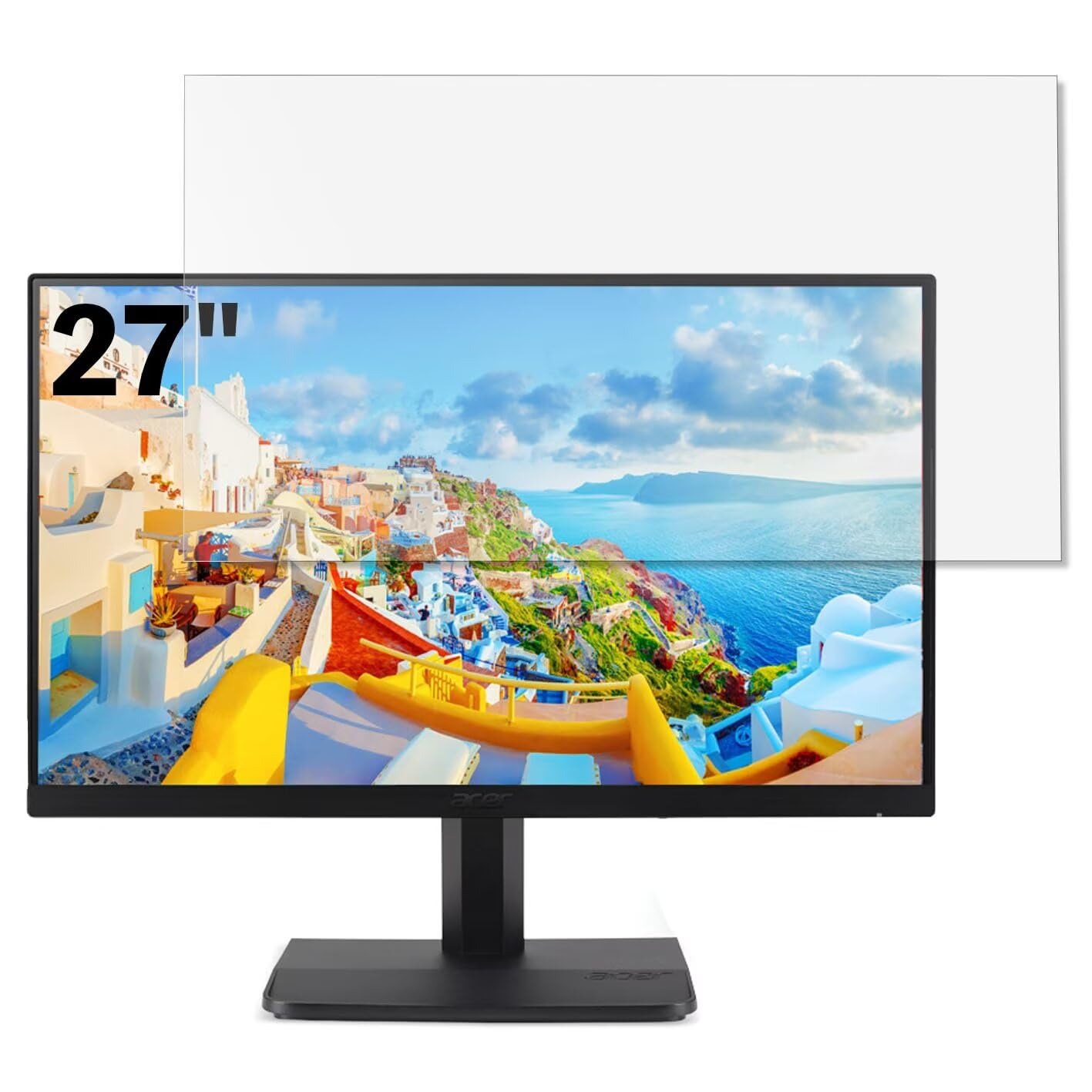 Amazon.co.jp: Acer ET271bmi 27インチ 対応 フィルム 超透明 パソコン