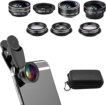 Amazon.co.jp: 7in1スマホ用レンズキット 携帯レンズキット 魚眼レンズ