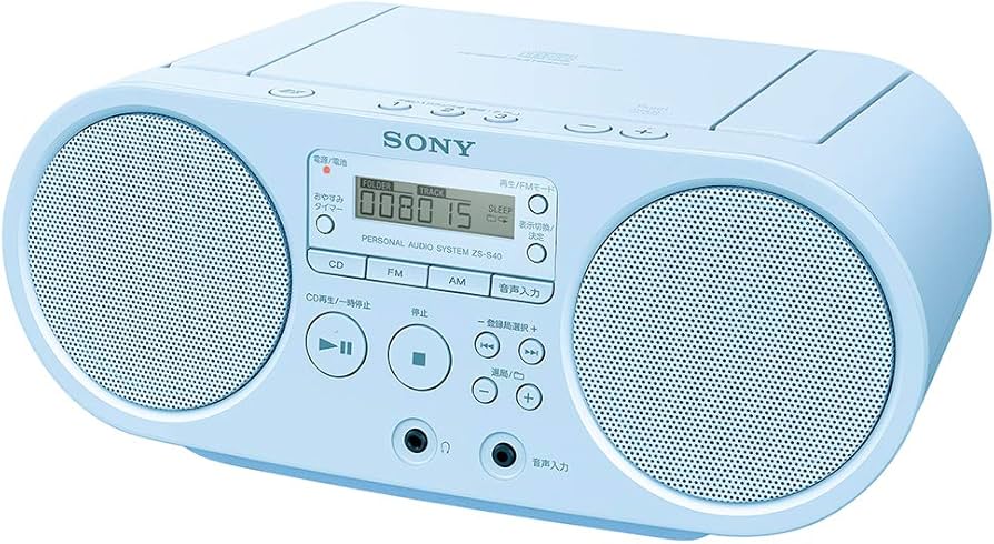 Amazon.co.jp: ソニー CDラジオ ZS-S40 : FM/AM/ワイドFM対応 ブルー