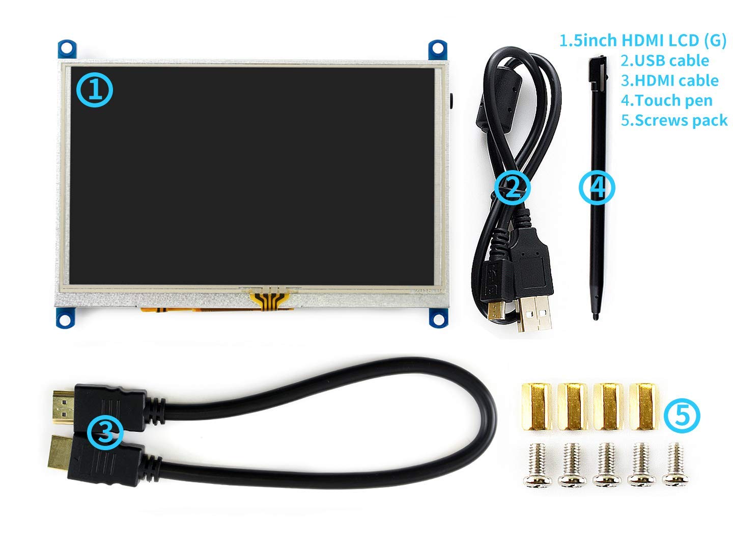 Amazon.co.jp: waveshare 5インチ Raspberry Pi TFT LCDディスプレイ