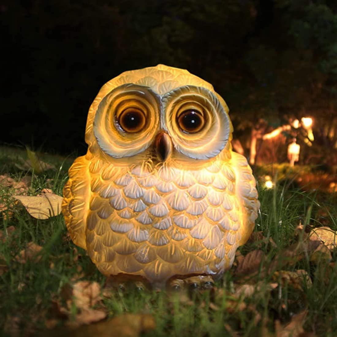 Amazon.co.jp: フクロウ 置物 かわいい ふくろう雑貨 ソーラーライト