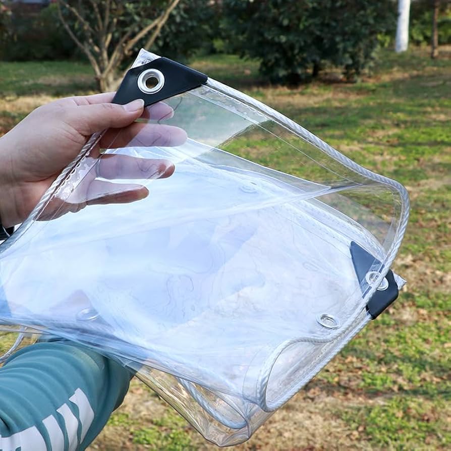 Amazon.co.jp: 防水透明シート透明PVC 雨よけシート園芸用品 タープ