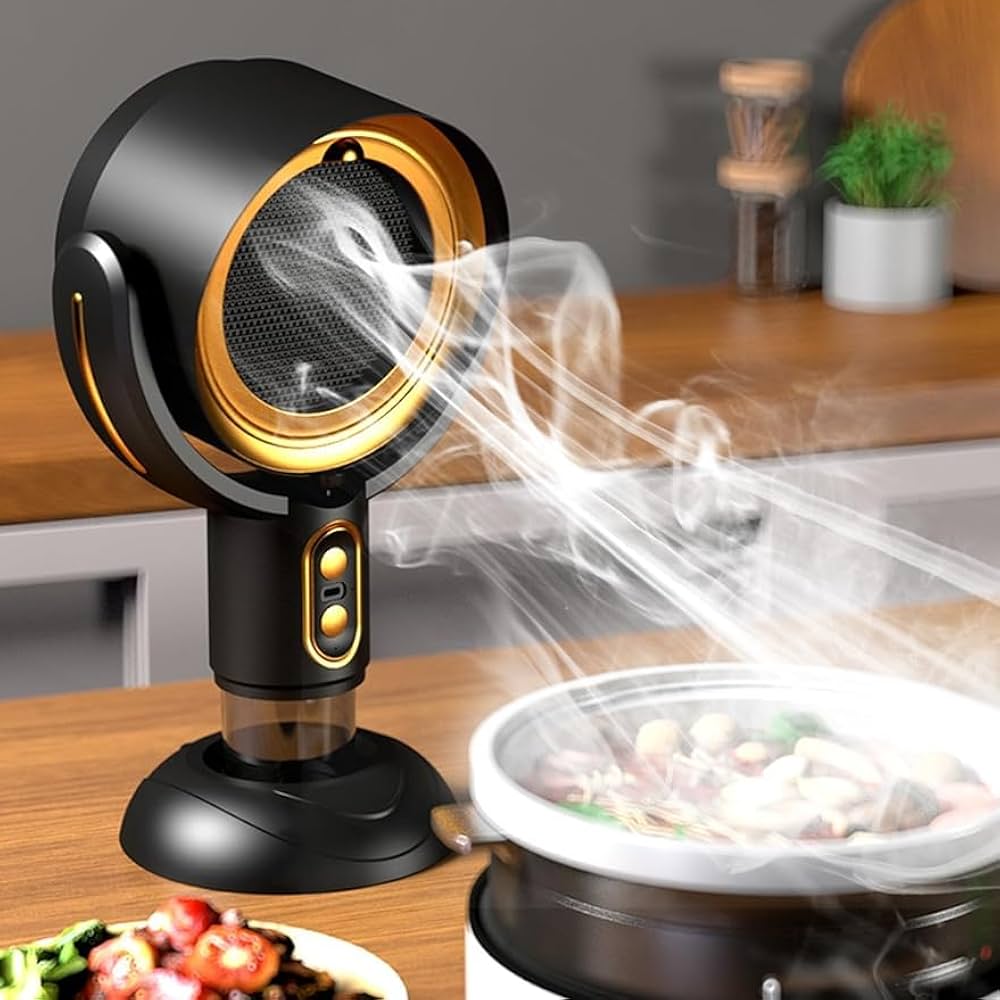 Amazon | 【2024新 卓上換気扇】 卓上レンジフード 卓上吸煙機 （卓上