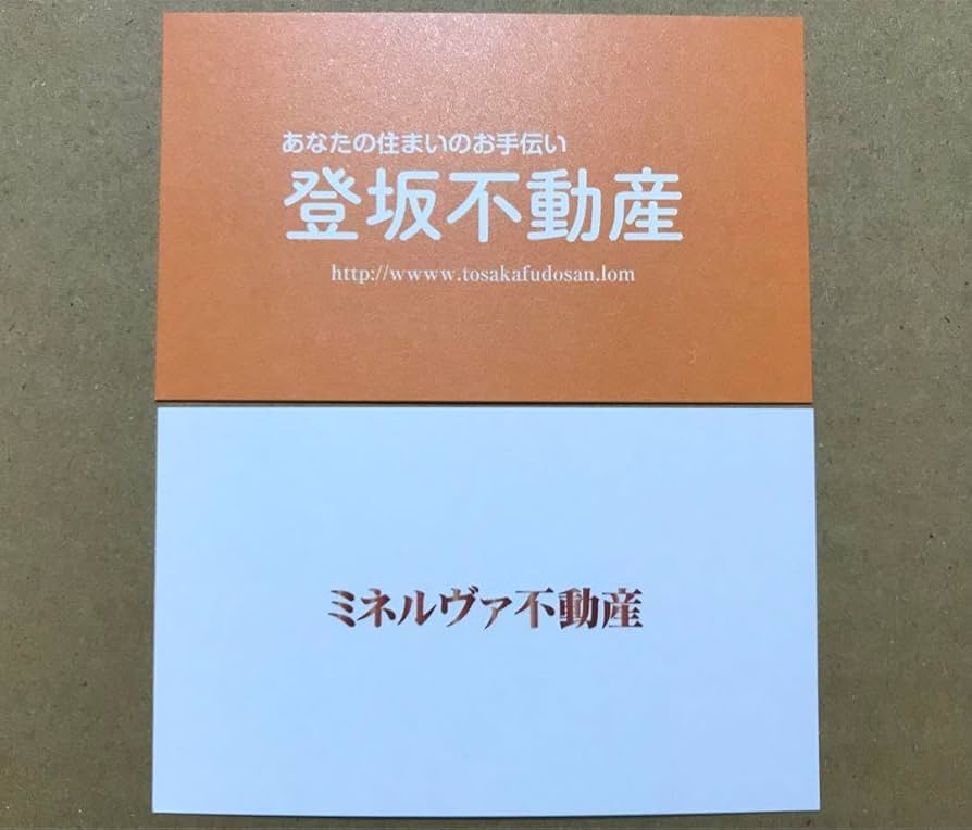 Amazon.co.jp: 正直不動産 名刺 2枚 セット コミックノベルティ