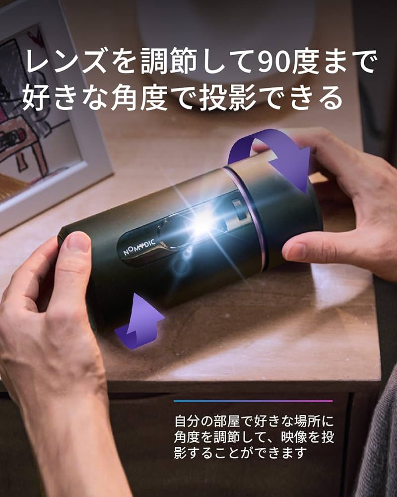 Amazon.co.jp: NOMVDIC R150 モバイルプロジェクター 小型 【 三脚なし