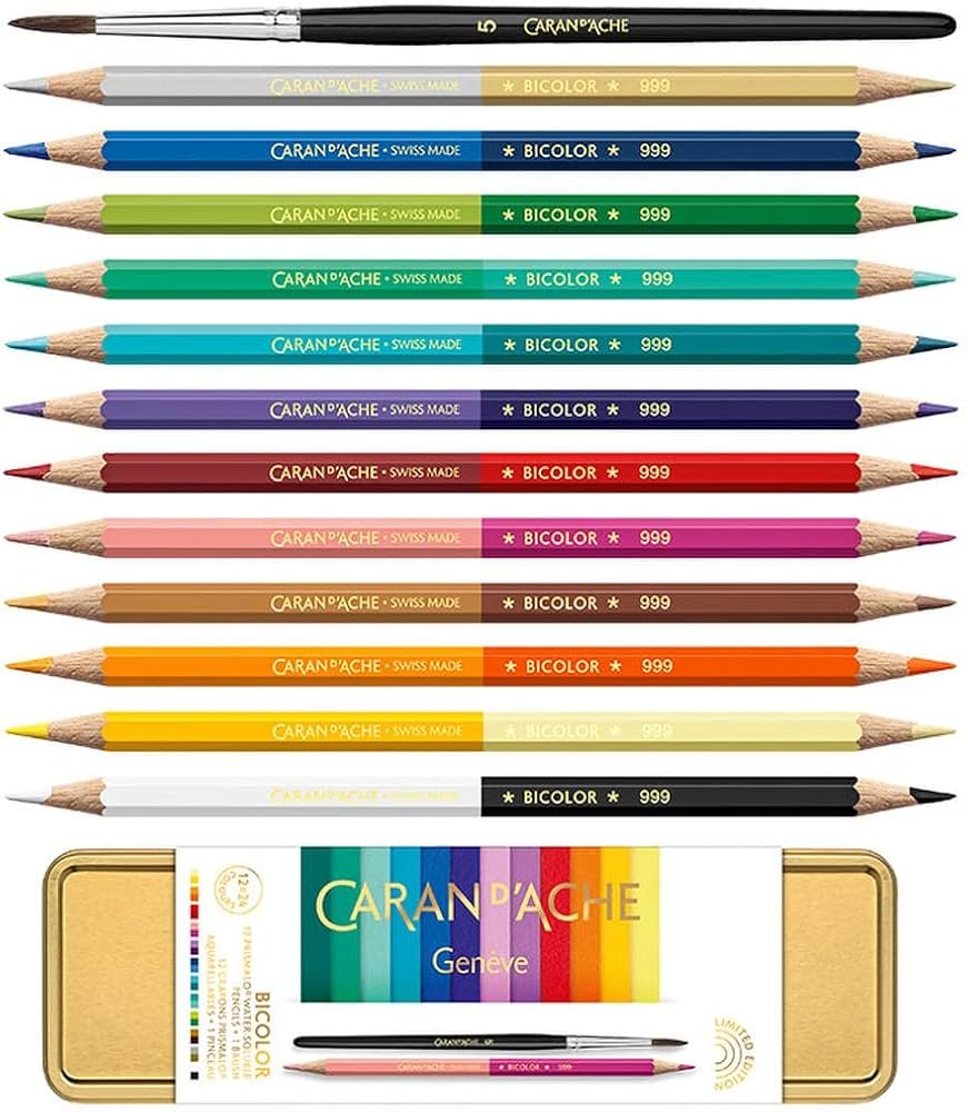 Amazon | CARAN D'ACHE カランダッシュ 色鉛筆 水溶性 プリズマロ バイ