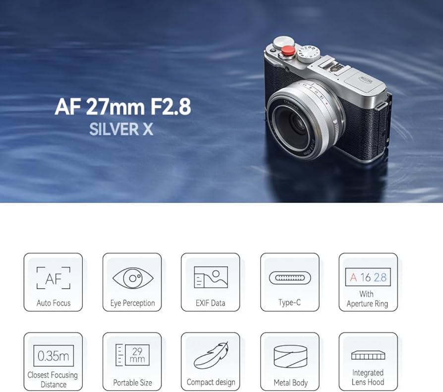 Amazon.com : TTartisan AF 27mm F2.8 APS-C Lens, f/2.8 XF-Mount