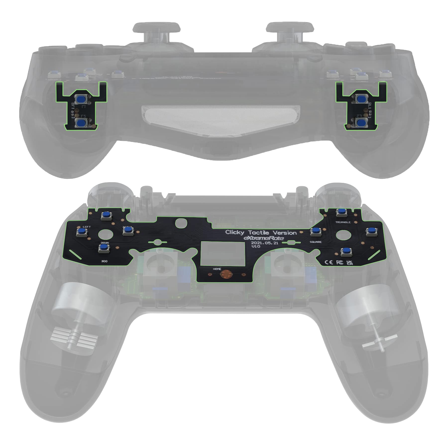 Amazon.com: eXtremeRate Whole Tactile Clicky Kit for PS4