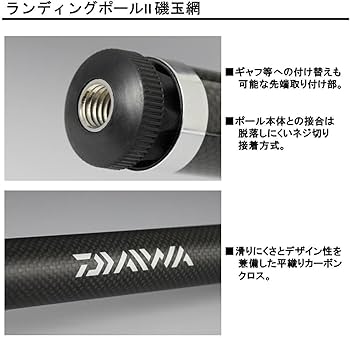 Amazon | ダイワ(DAIWA) 玉網 ランディングポール 2 磯玉網60-60