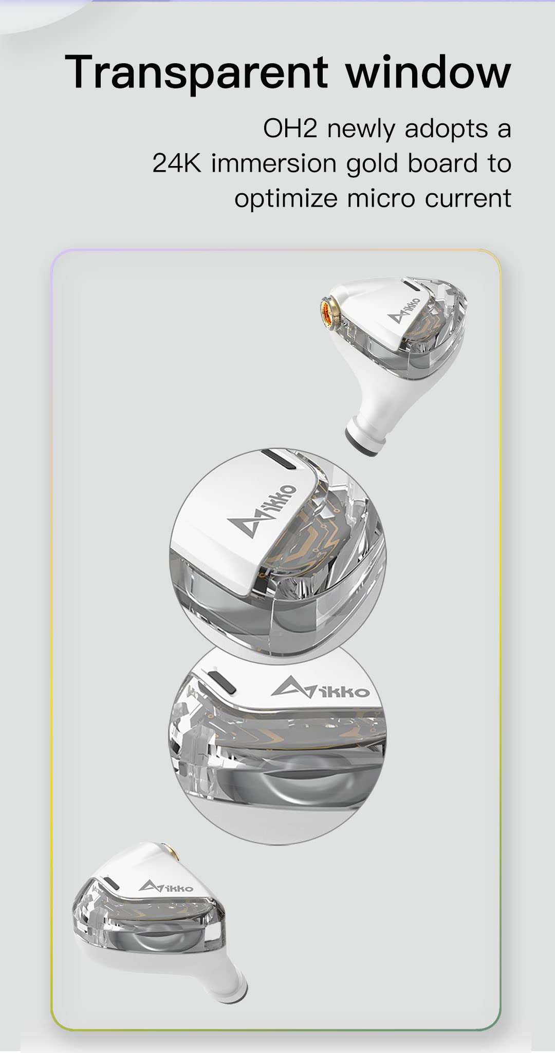 Amazon.co.jp: keephifi IKKO オパール OH2 有線イヤホン HiFi