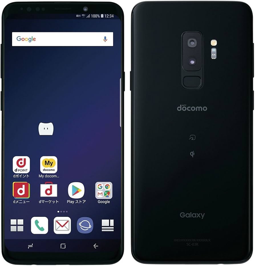 Amazon | docomo Galaxy S9+ SC-03K SIMロック解除済み Midnight Black