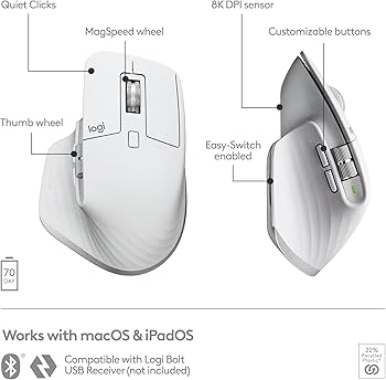 Amazon.com: Logitech MX Master 3S for Mac - Wireless Bluetooth
