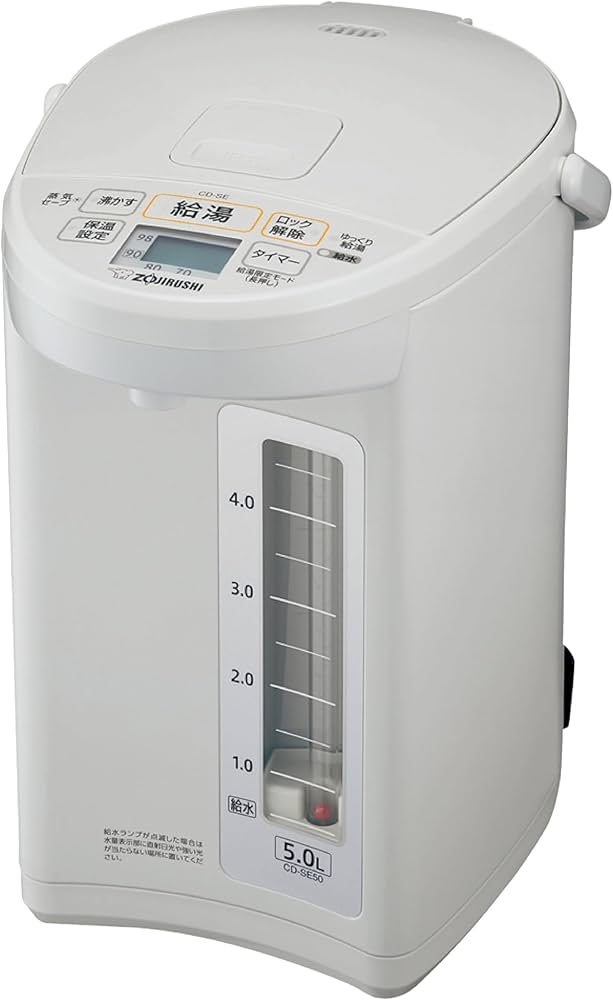 Amazon | 象印マホービン 電気ポット 5.0L ホワイトグレー CD-SE50-WG