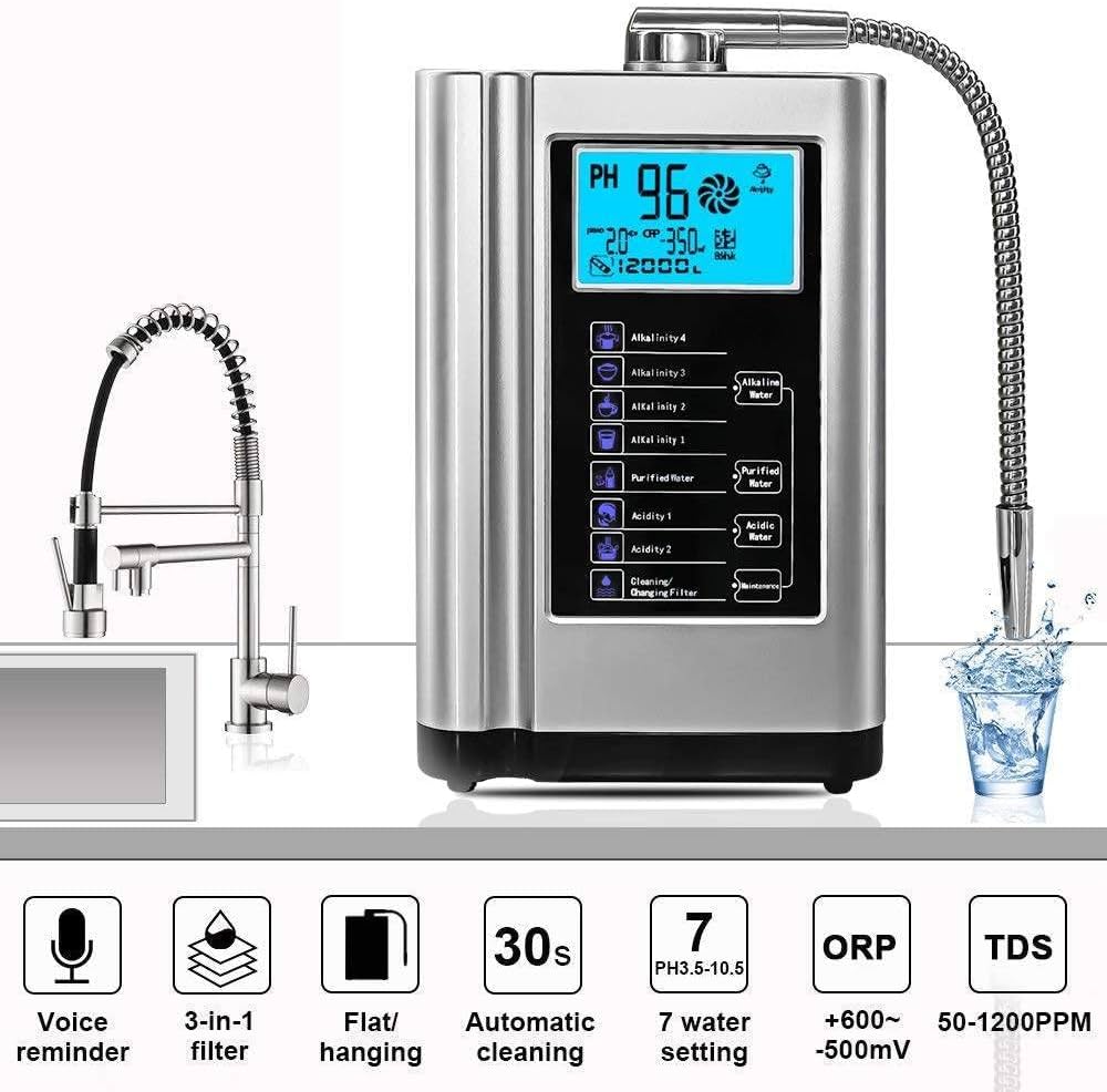 Amazon | アルカリ水イオナイザー、アルカリ水マシン AG7.0、家庭用水