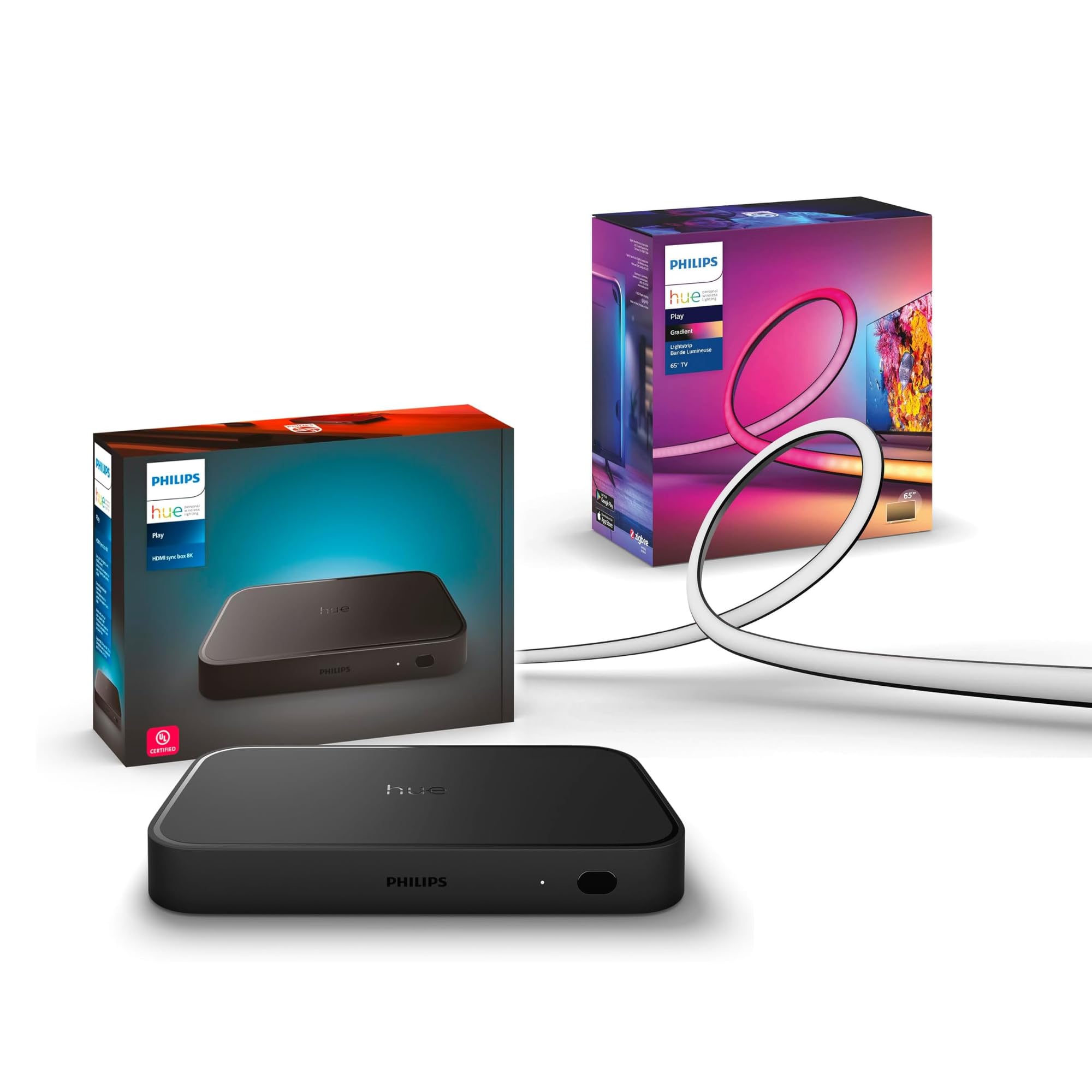 Amazon.com: Philips Hue Play HDMI Sync Box 8K + Gradient 75