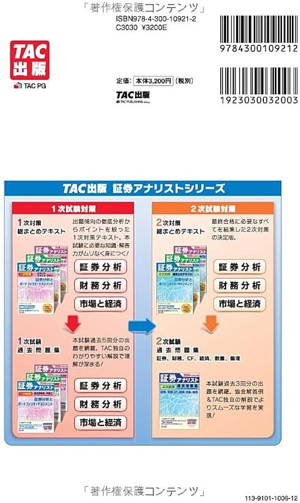 証券アナリスト 1次対策総まとめテキスト 科目1 証券分析と