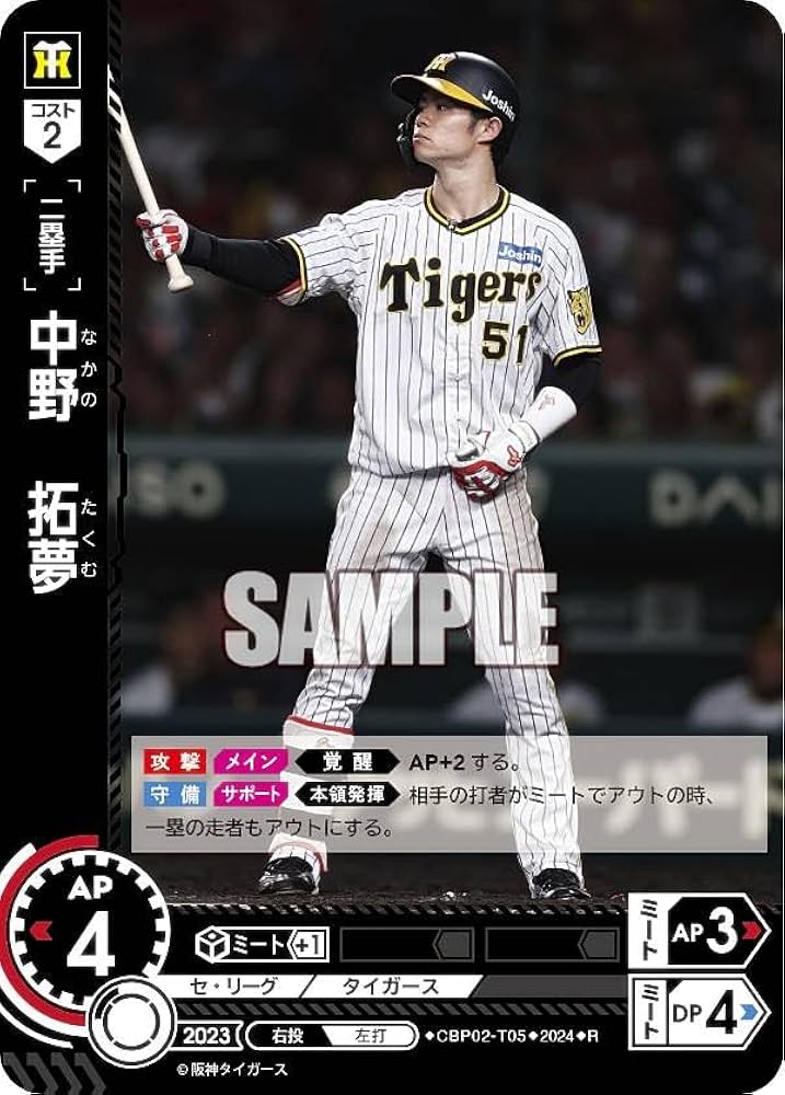 Amazon.co.jp: ドリームオーダー CBP02-T05 中野 拓夢 阪神タイガース
