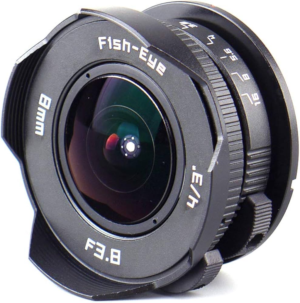 Amazon | (バシュポ) Pixco CCTVレンズ 超広角8mm f/3.8 魚眼レンズ