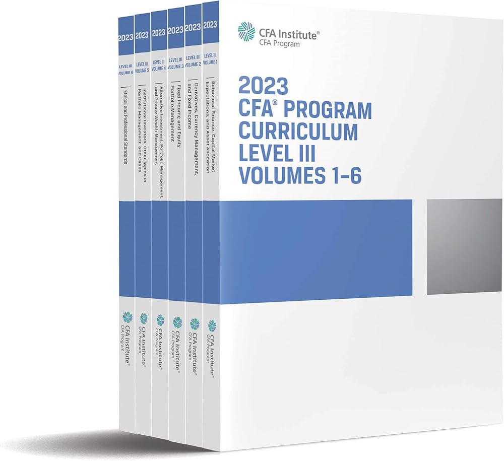 Amazon.com: 2023 CFA Program Curriculum Level III Box Set