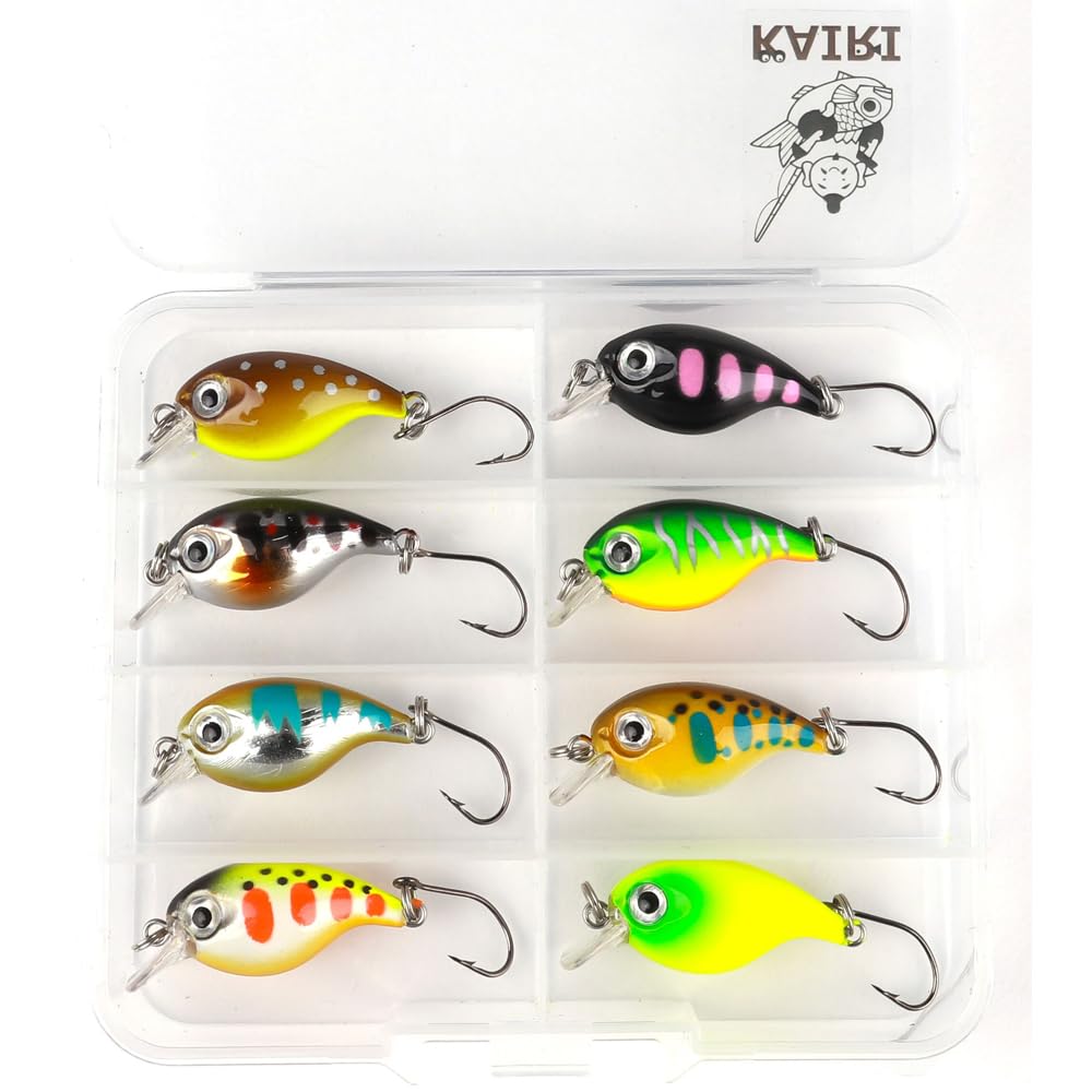 Amazon | KAIRI マイクロクランクベイト 8色 セット バーバレス フック