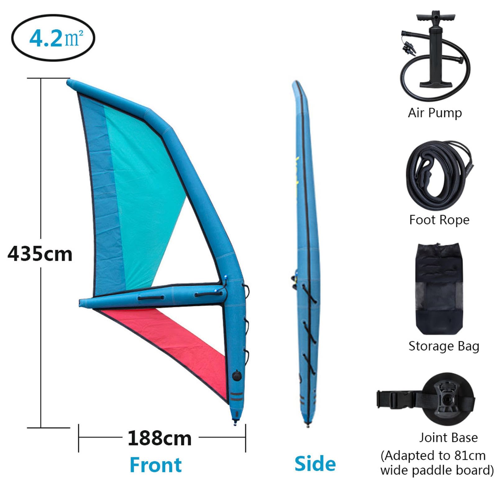 Amazon.com: HEAXIY Inflatable Windsurfing, 4.2㎡ Windsurfing Wing