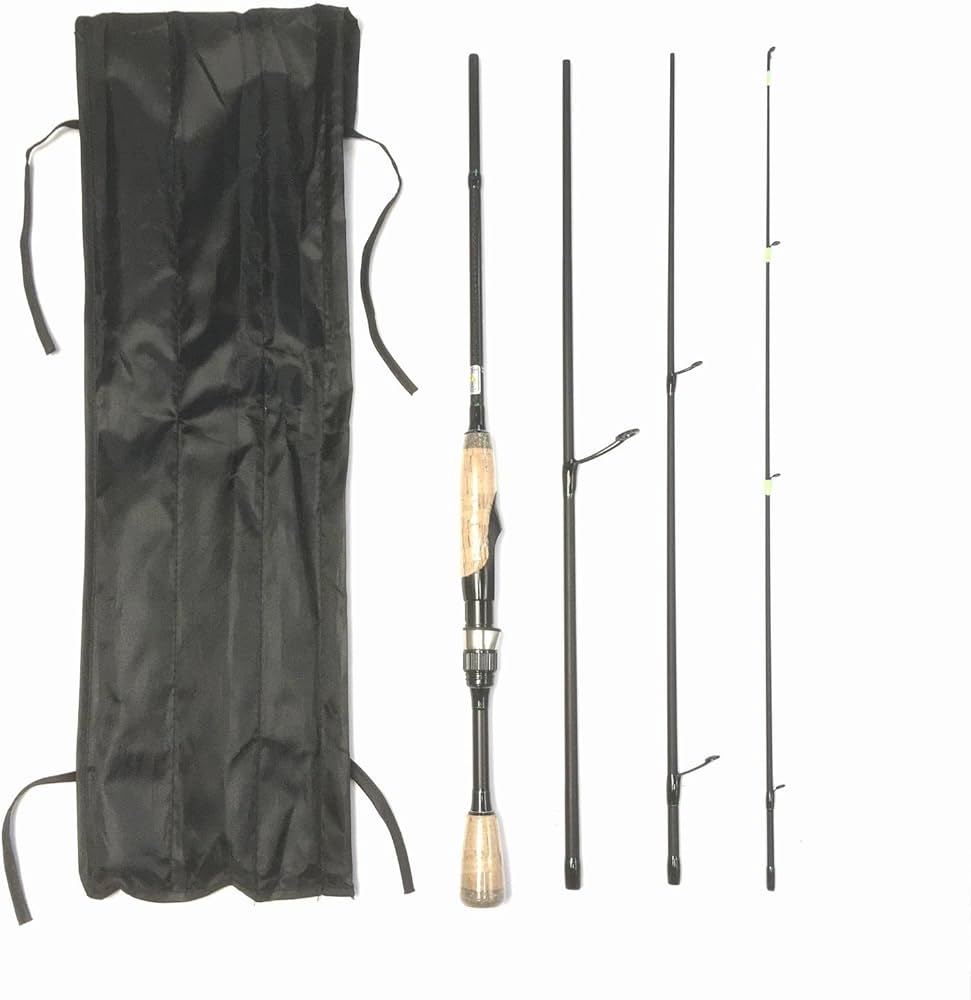 Amazon | 6.4フィート (1.95m) スピニング パックロッド 4ピース (UL