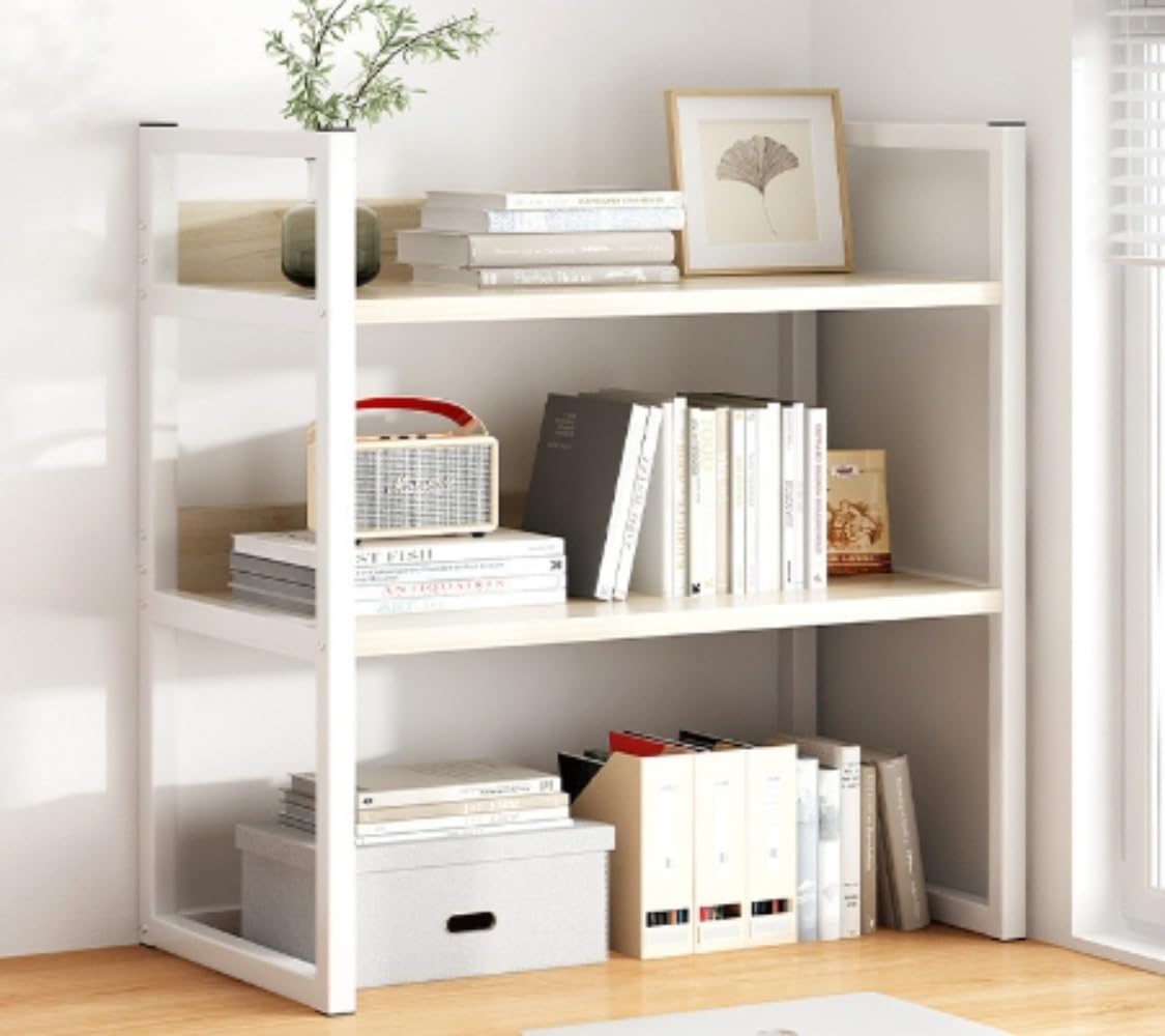 Amazon | 書斎の収納棚 デスクトップラック 本棚 本棚 書斎の収納棚