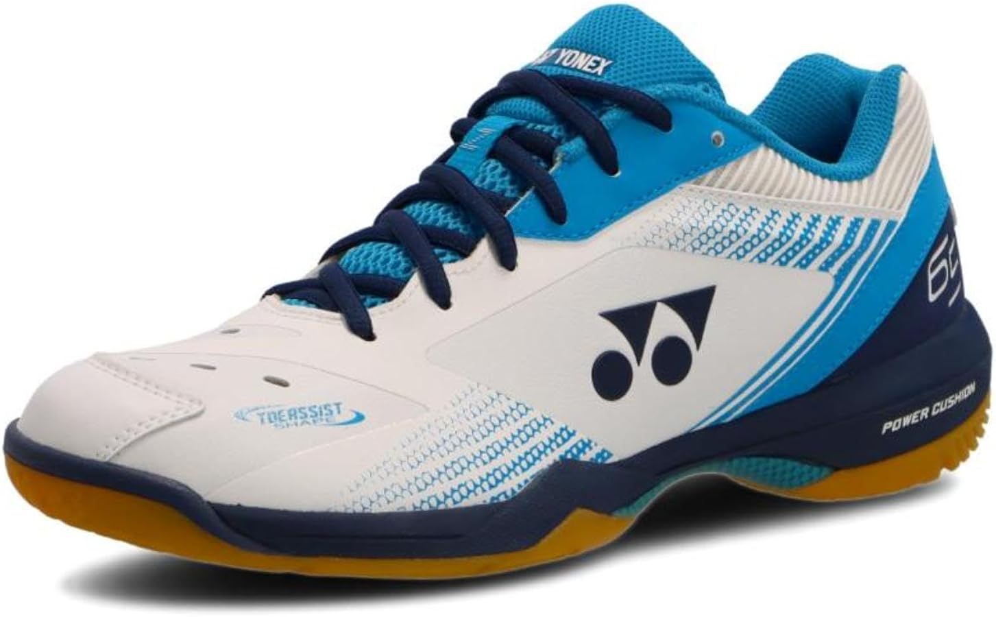 Amazon.com | Yonex Badminton Shoes Power Cushion 65Z, White/Ocean