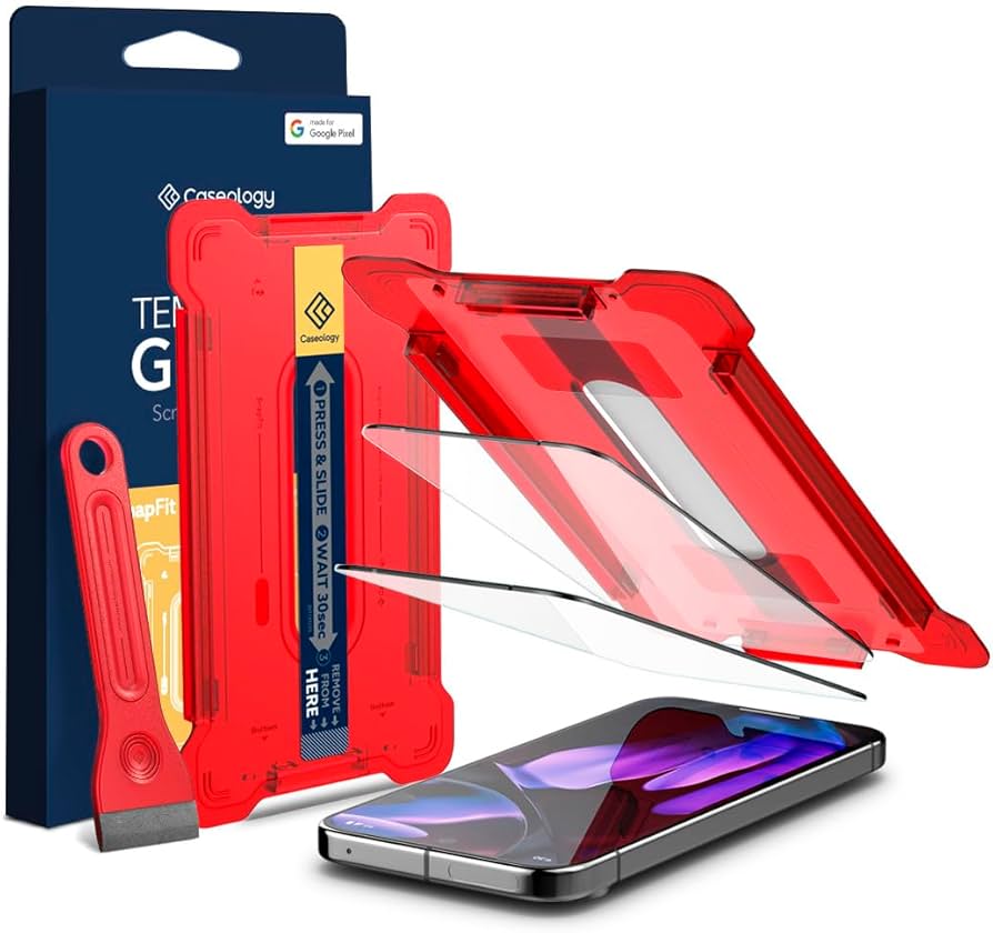Amazon | Caseology Google Pixel 9 Pro XL 用 ガラスフィルム 【2枚