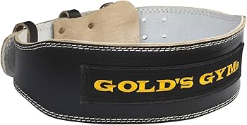 Amazon | ゴールドジム(GOLD`S GYM) ブラックレザーベルト G3367 XS