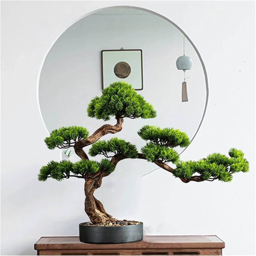 Amazon｜フェイクプラント/フェイクプラント 15インチ 人工盆栽の木