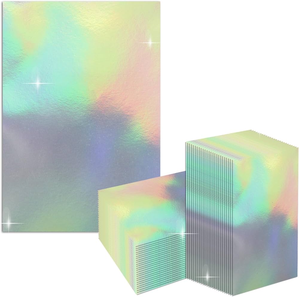 Amazon.co.jp: ホログラムカードスリーブ【オーロラ柄】50枚入り 65