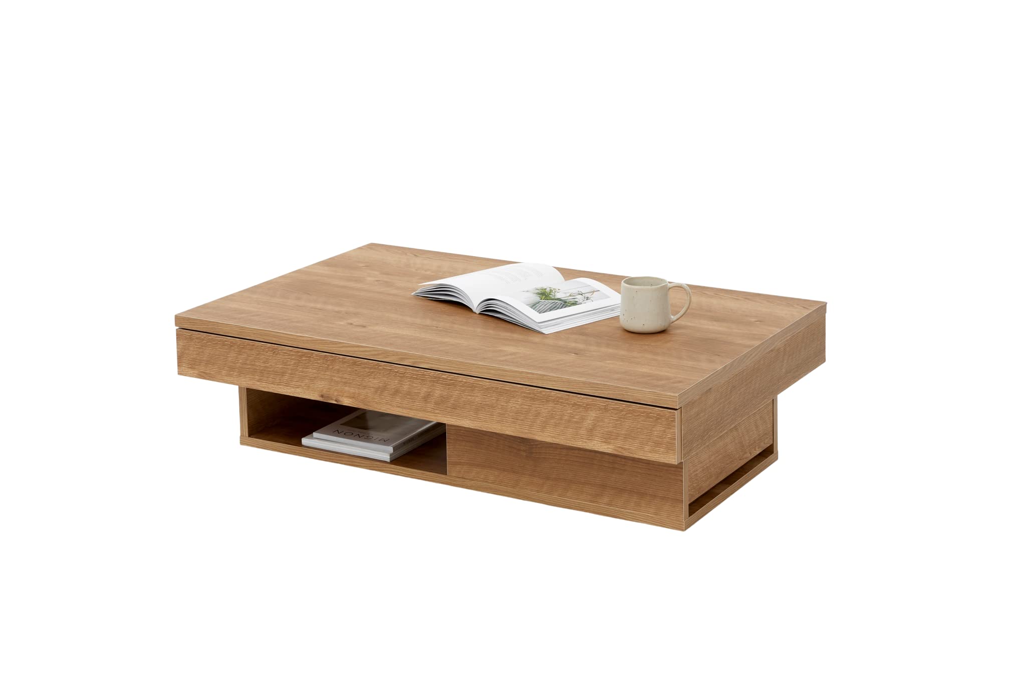 Amazon.co.jp: LOWYA ロウヤ センターテーブル 収納付き リビング