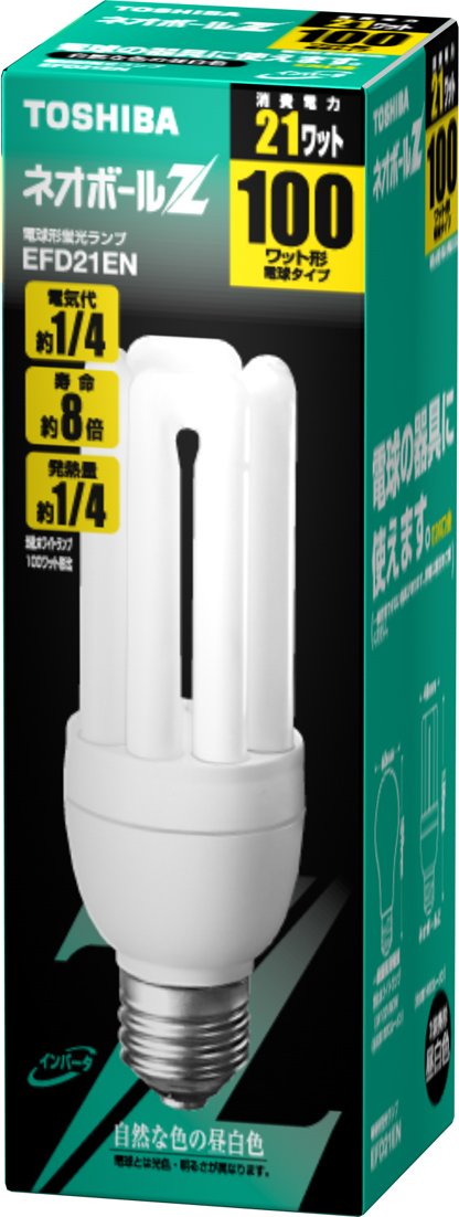 Amazon | TOSHIBA ネオボールZ 電球形蛍光ランプ 電球100Wタイプ 昼