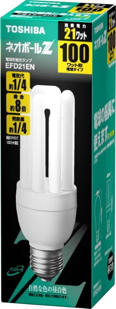 Amazon | TOSHIBA ネオボールZ 電球形蛍光ランプ 電球100Wタイプ 昼