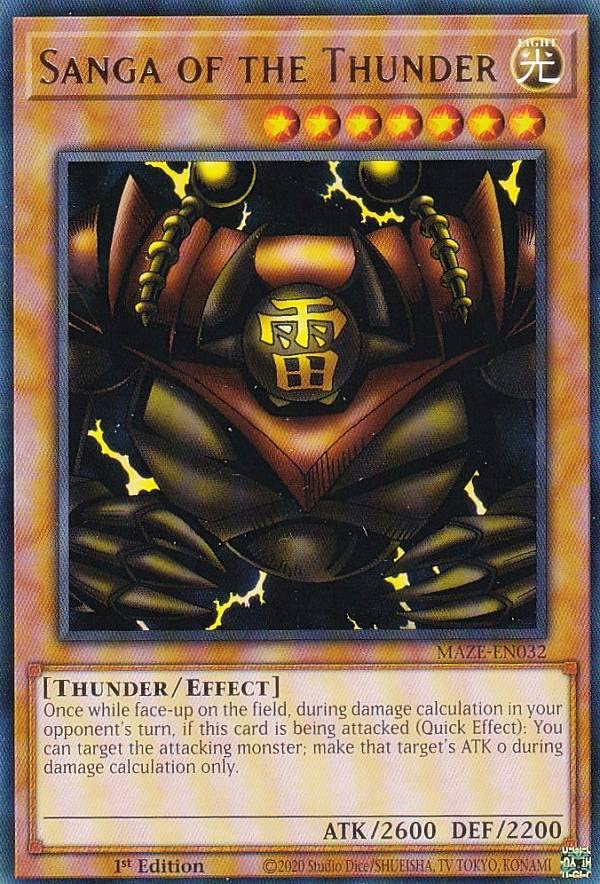 Amazon.co.jp: 遊戯王 MAZE-EN032 雷魔神－サンガ Sanga of the