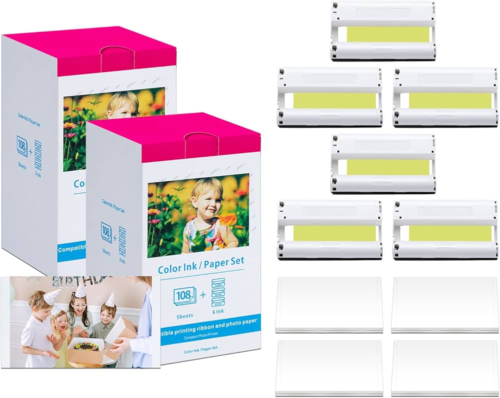 Amazon.co.jp: Canon Selphy CP1500用紙とインクの交換用。CP1300