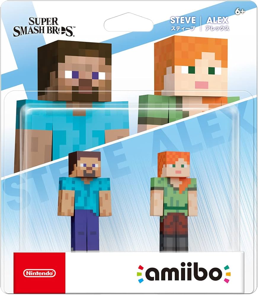 Amazon.co.jp: amiibo ダブルセット [スティーブ/アレックス](大乱闘