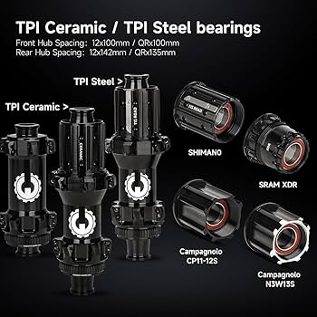 Amazon.com : Edge 40mm Ceramic BearingCarbon Wheels Ultralight