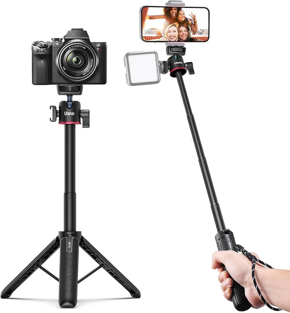 Amazon | Ulanzi ミニカメラ三脚 4段伸縮 卓上三脚 コールドシュー付き