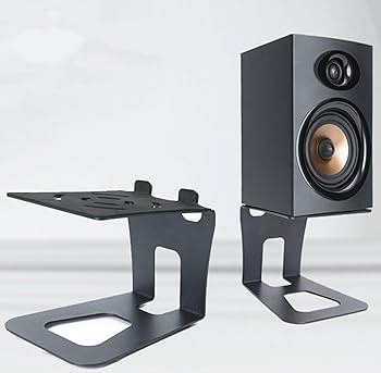 Amazon.co.jp: LONGMUN スピーカースタンド 卓上 小型スピーカーアルミ