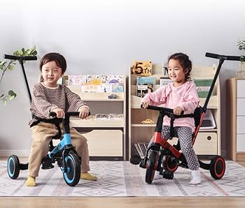 Amazon.co.jp: BTM 三輪車 足けりバイク 一台4役 ベビーカー かじとり