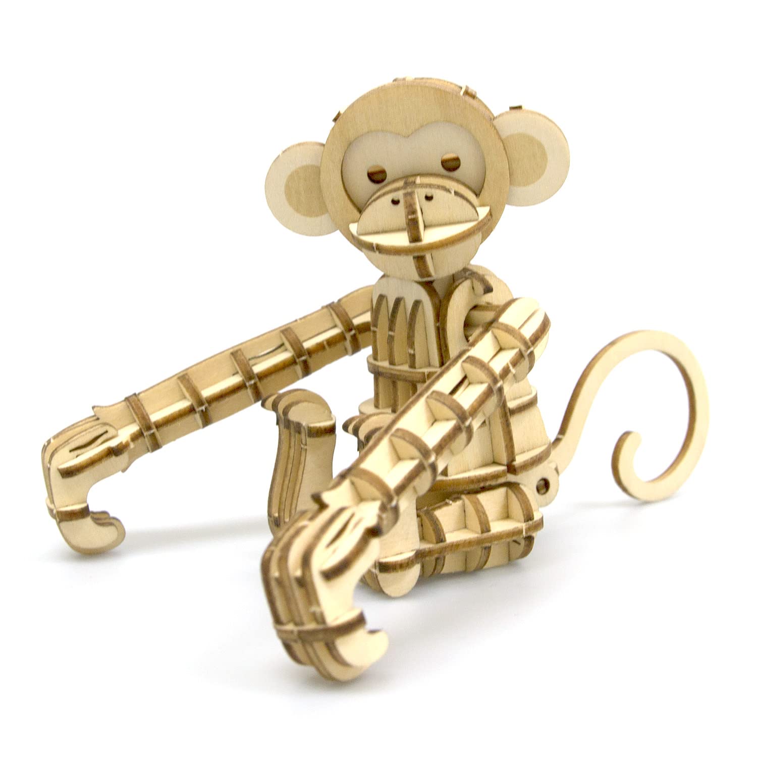 Amazon | ki-gu-mi 猿（サル） - 小学生 から 大人 まで 楽しめる 木製