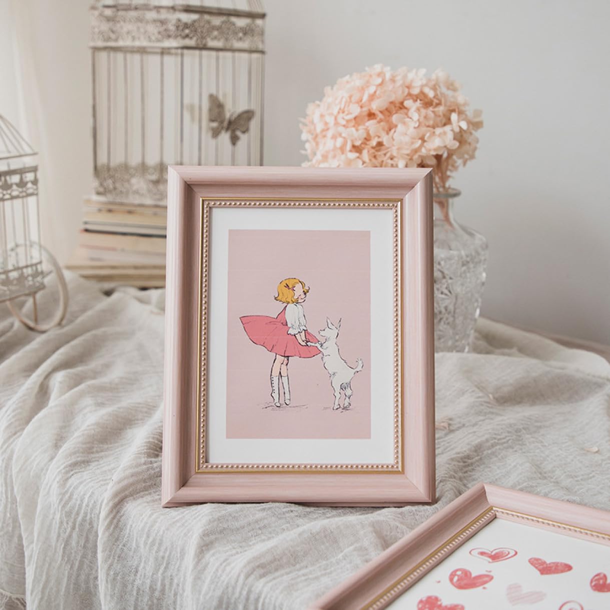 Amazon.co.jp: [LSDZW] フォトフレーム はがきサイズ ピンク L判 冠婚