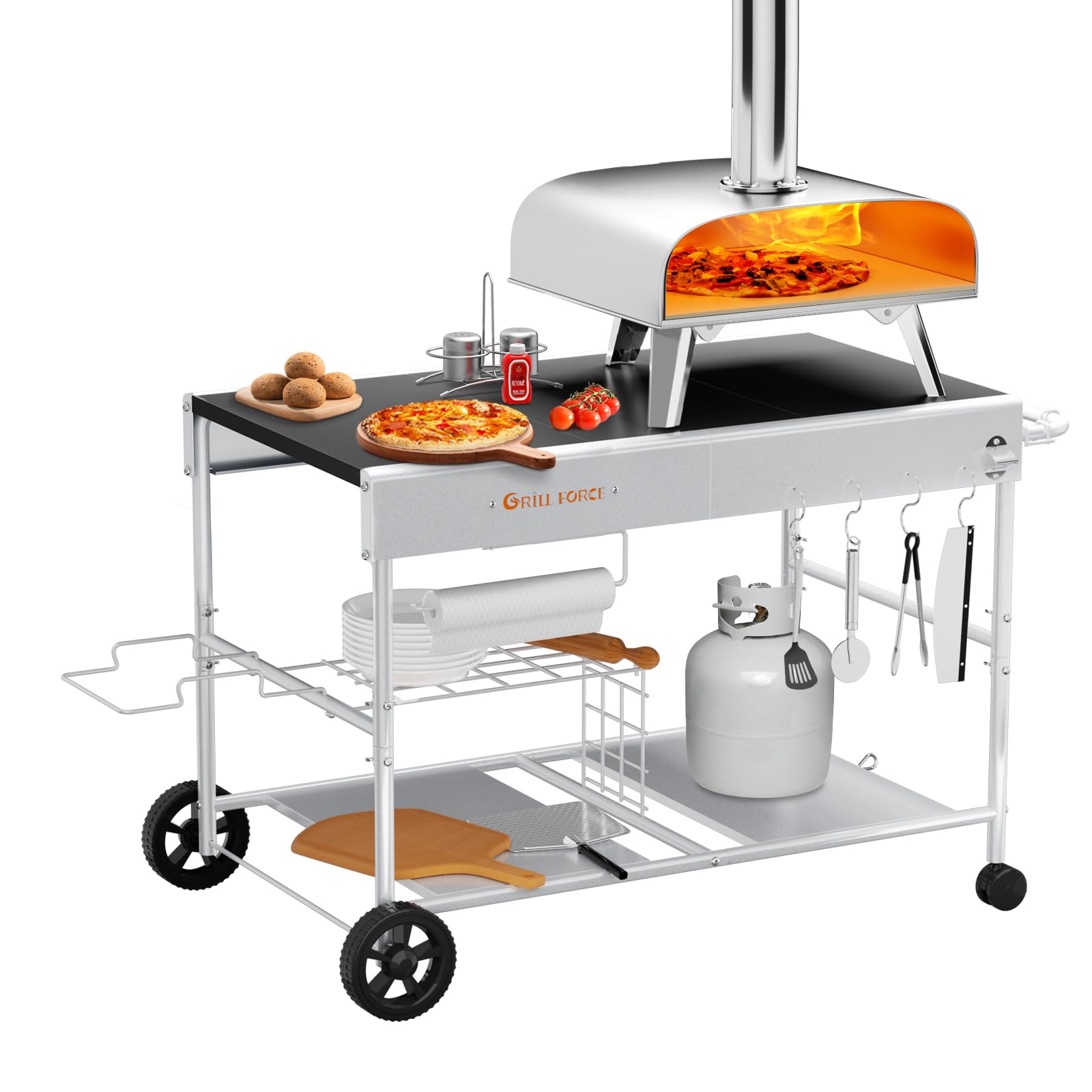 Amazon.com: GRILL FORCE Outdoor Pizza Oven Table for Ninja