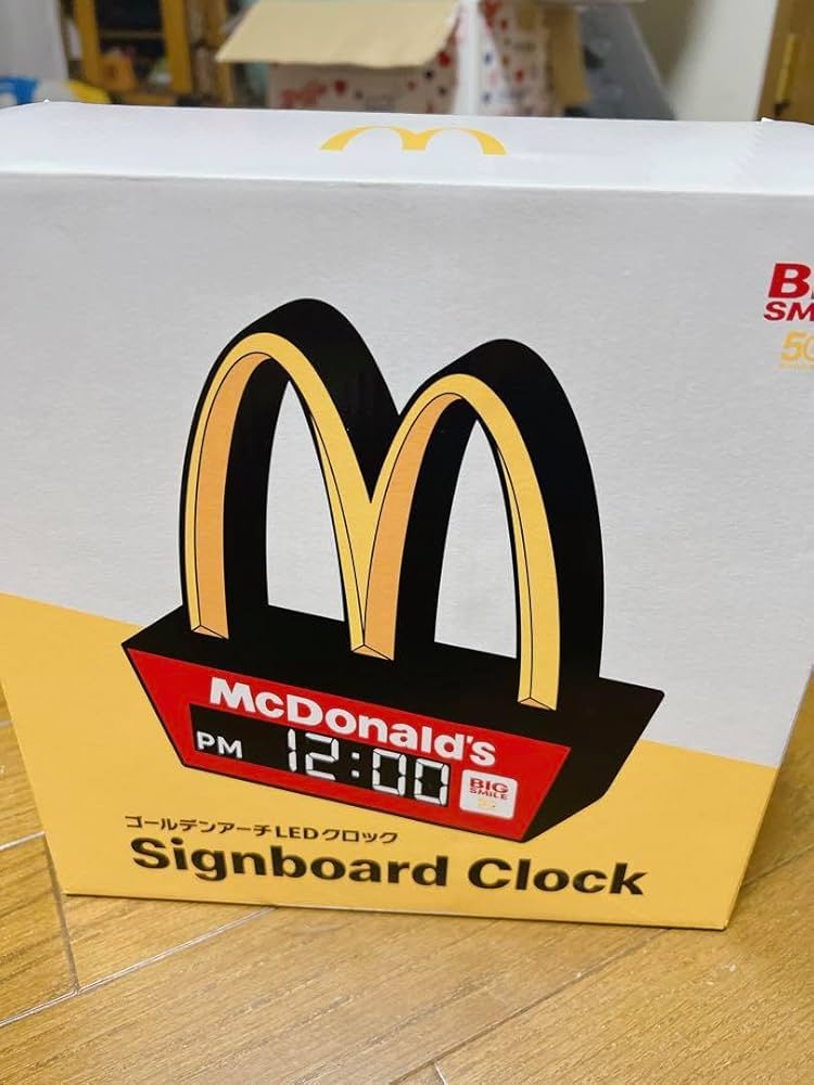 ゴールデンアーチLEDクロックマクドナルド-追加確認画像
