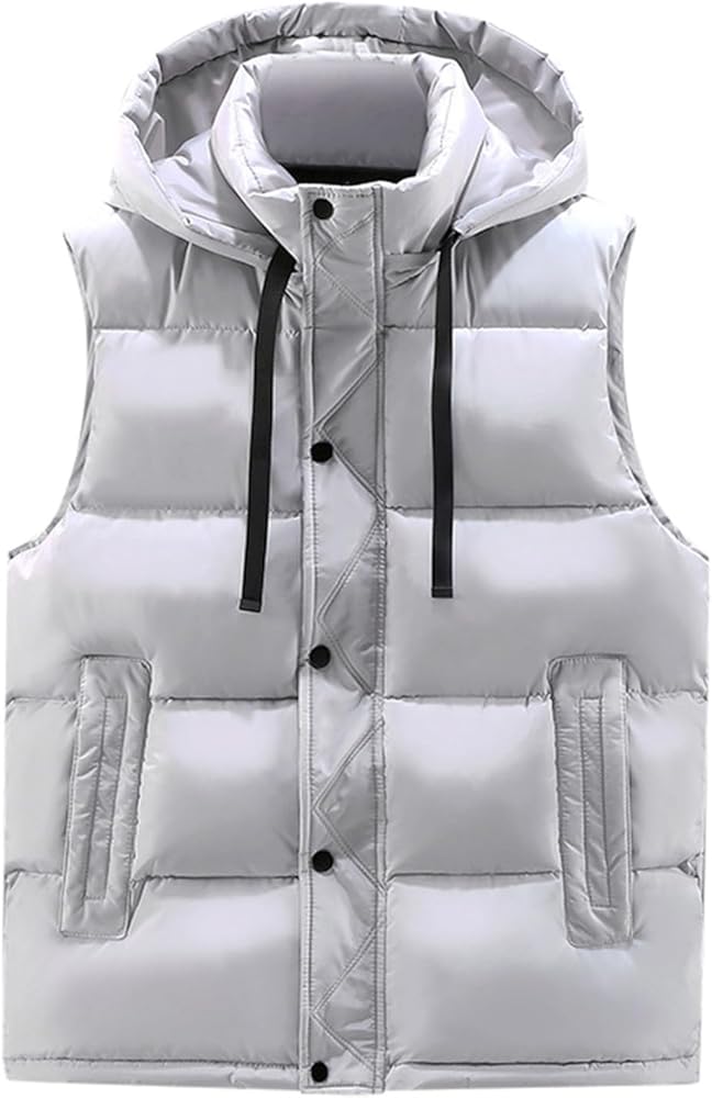 Amazon | [Shopyruder] ダウンベスト メンズ フード付き 大きいサイズ