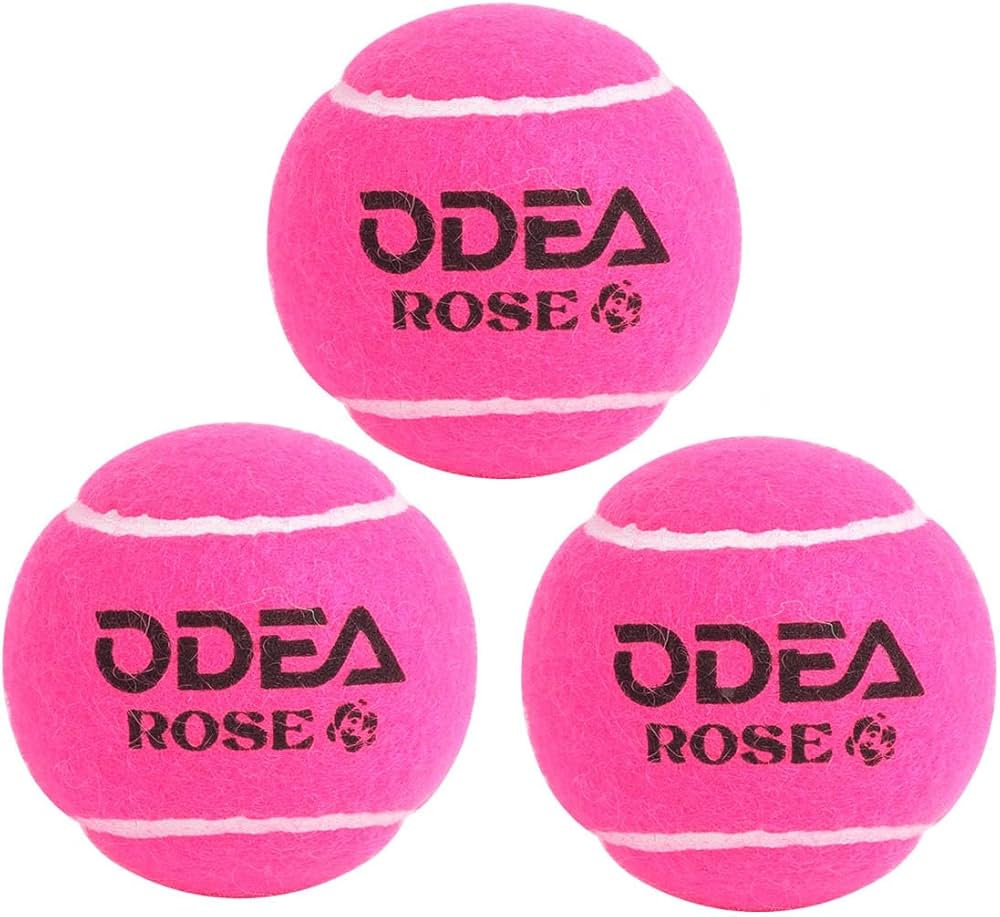 Odea Rose Pink Tennis Balls,Durable Felt & Precision Control