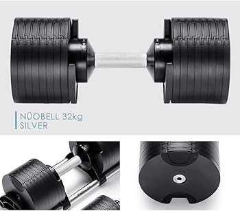 Amazon | フレックスベル 可変式 ダンベル 32kg シルバー 2kg刻み 単品